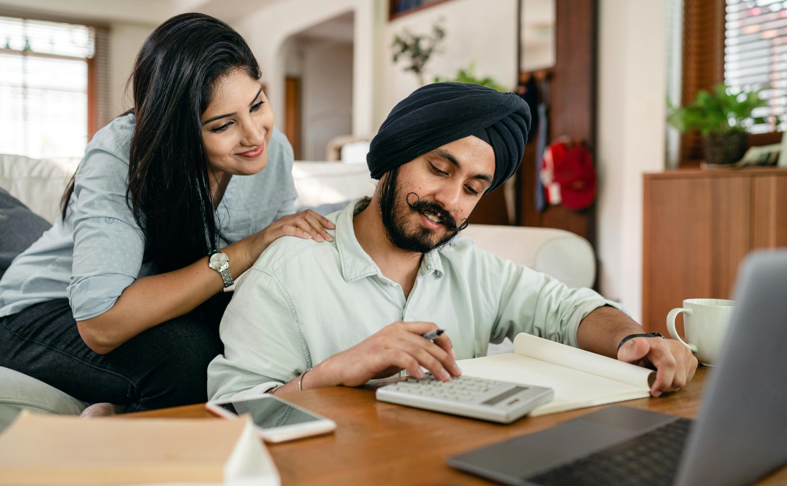Couple Managing Finances