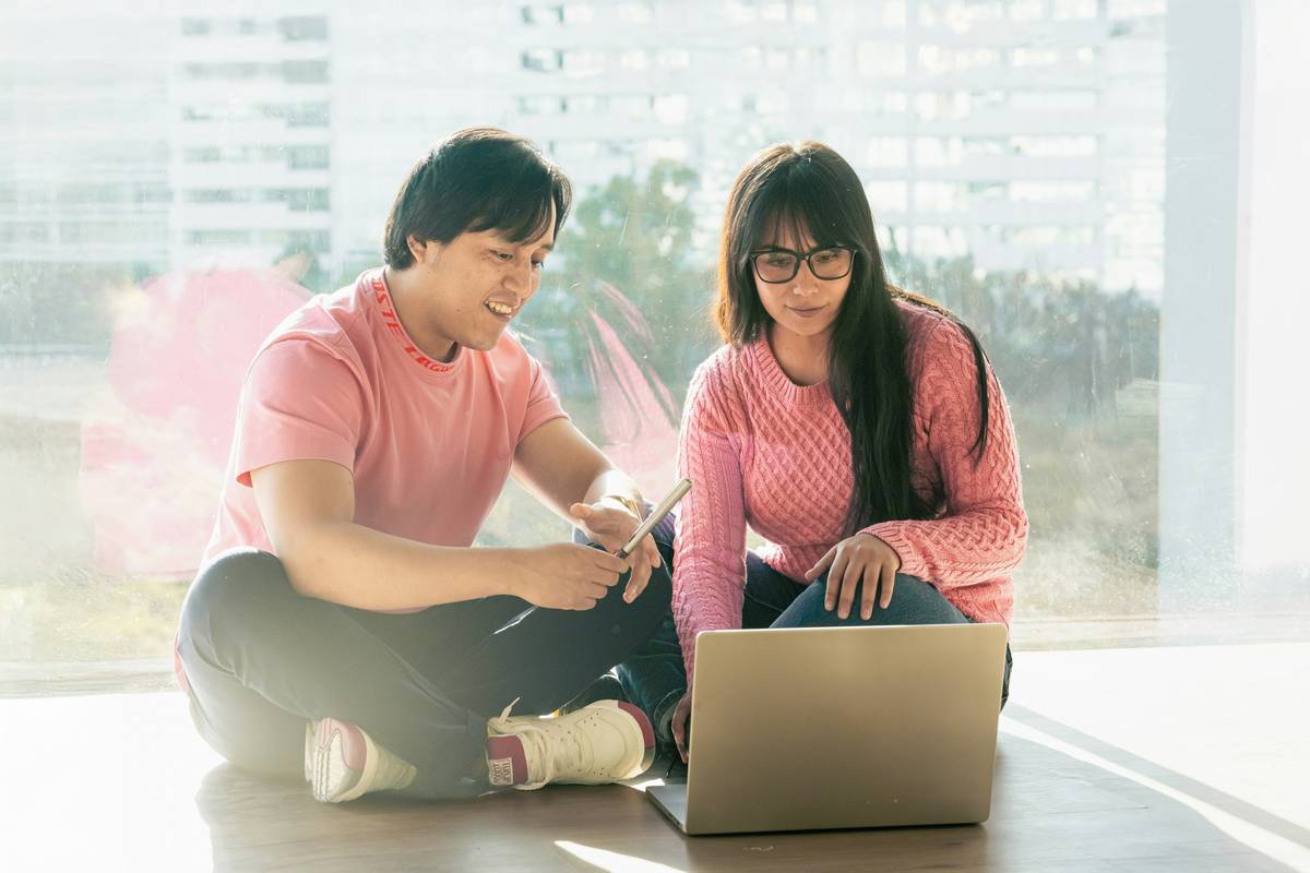 A graph showing how consistent budgeting reduced debt over time for real-life couples